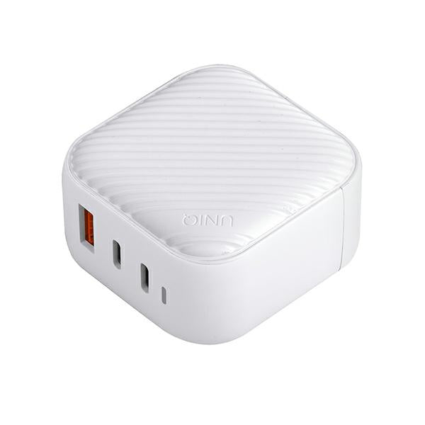 Uniq Verge Pro 66W GaN Οικιακός Φορτιστής Γρήγορης Φόρτισης Type - C - Cloud White