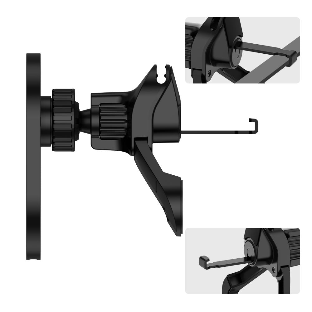 Tech - Protect MM15W - V6 Μαγνητική Βάση για τον Αεραγωγό του Αυτοκινήτου με Ασύρματη Φόρτιση MagSafe 15W - Black / Black