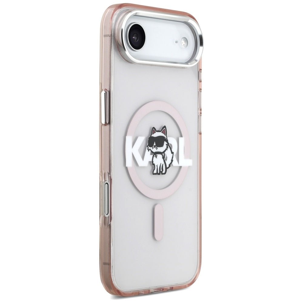 Karl Lagerfeld iPhone Air - IML Choupette Sketch Logo MagSafe - Σκληρή Θήκη με Πλαίσιο Σιλικόνης - Pink - KLHMP17MHGCHGKBP