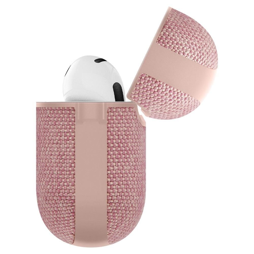 Spigen AirPods 3 Θήκη Urban Fit από Σιλικόνη και Ύφασμα - Rose Gold