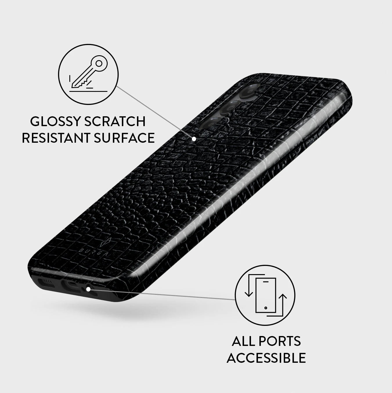 Burga Samsung Galaxy A15 4G / A15 5G Fashion Tough Σκληρή Θήκη - Reaper's Touch