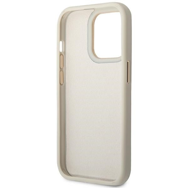 Guess iPhone 14 Pro Max Croco Collection Θήκη με Επένδυση Συνθετικού Δέρματος - Silver - GUHCP14XHGCRHS