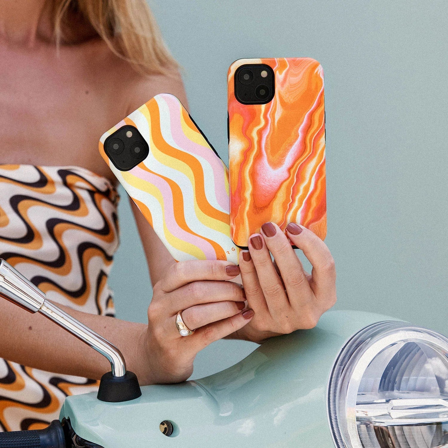 Burga iPhone 14 Plus Fashion Tough Σκληρή Θήκη - Retro Glowe