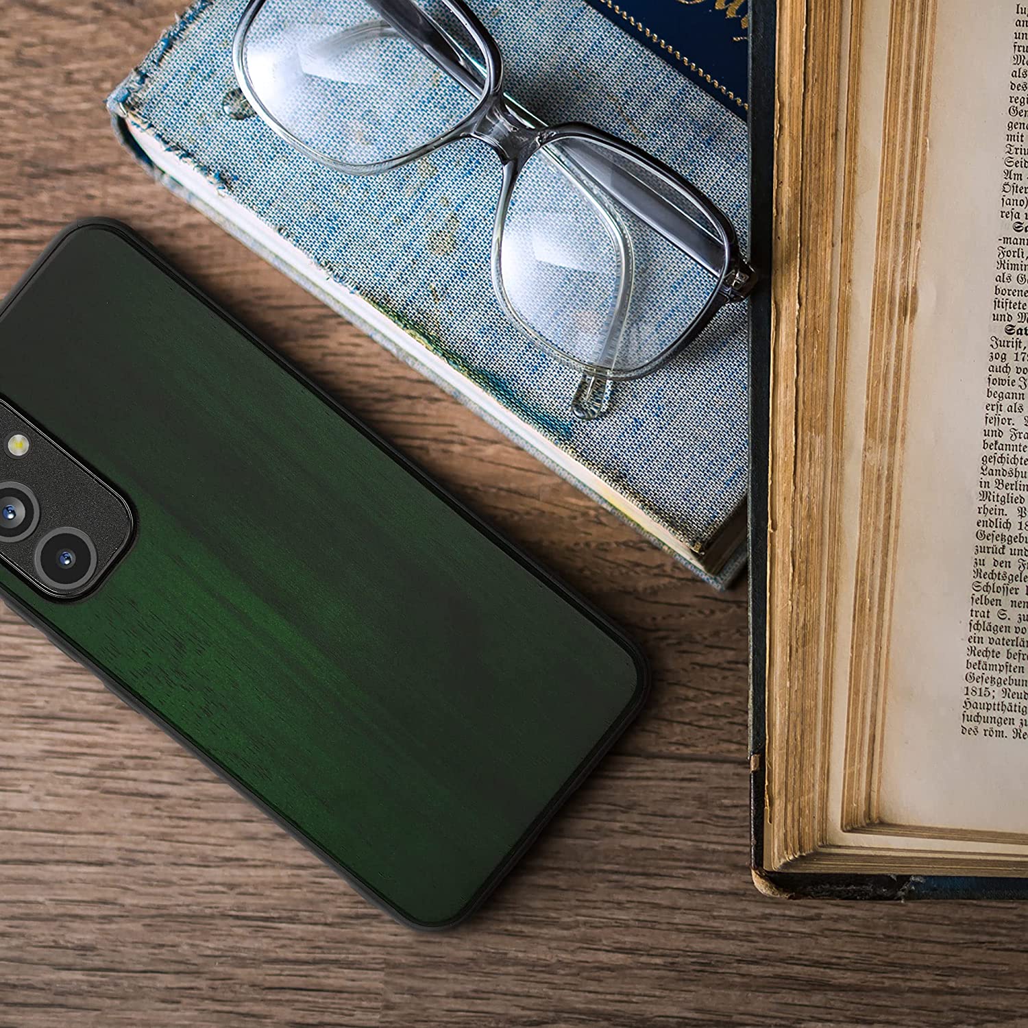 KW Samsung Galaxy A54 5G Θήκη από Φυσικό Ξύλο - Dark Green - 60798.80