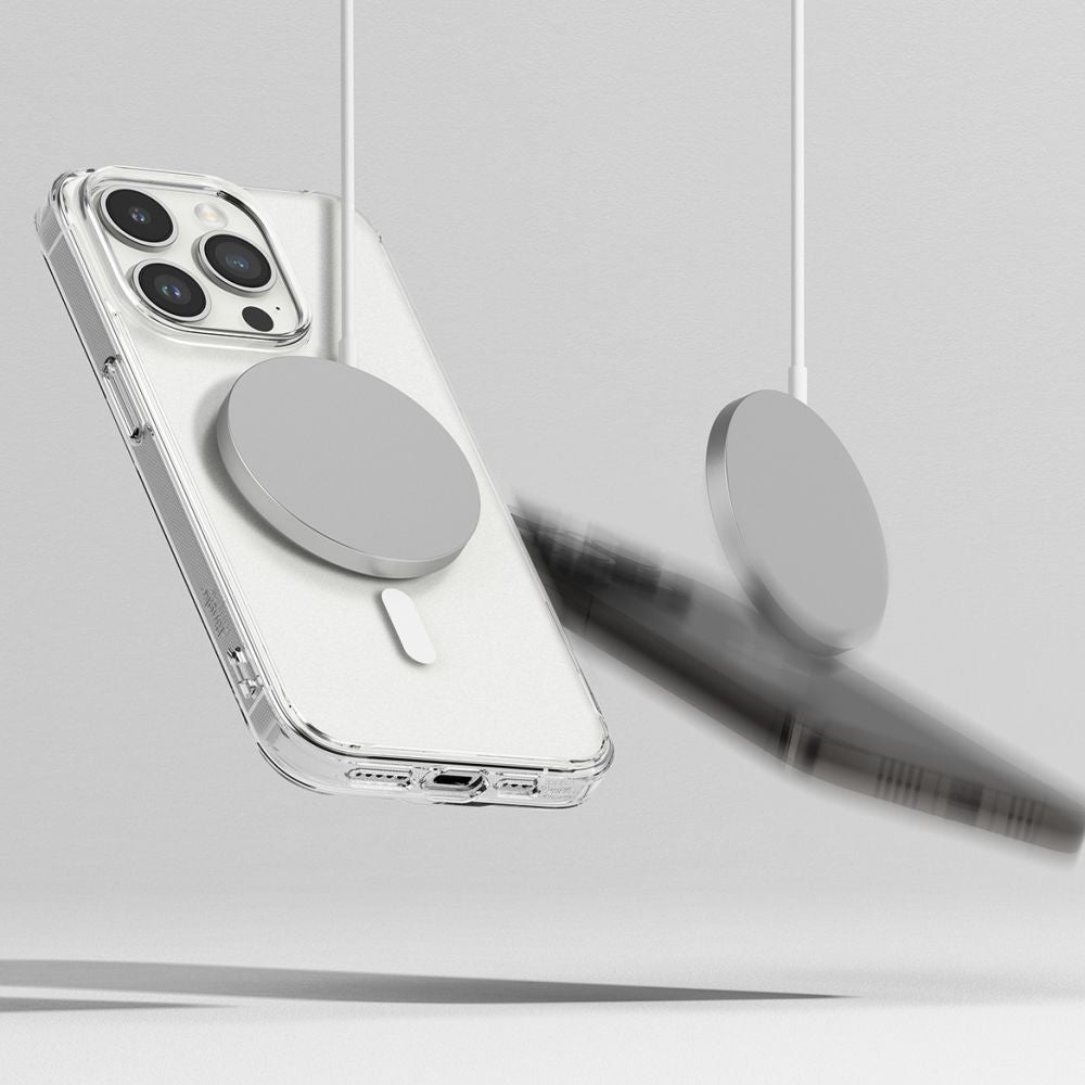 Ringke iPhone 15 Pro Max Fusion Σκληρή Θήκη με Πλαίσιο Σιλικόνης και MagSafe - Matte Clear