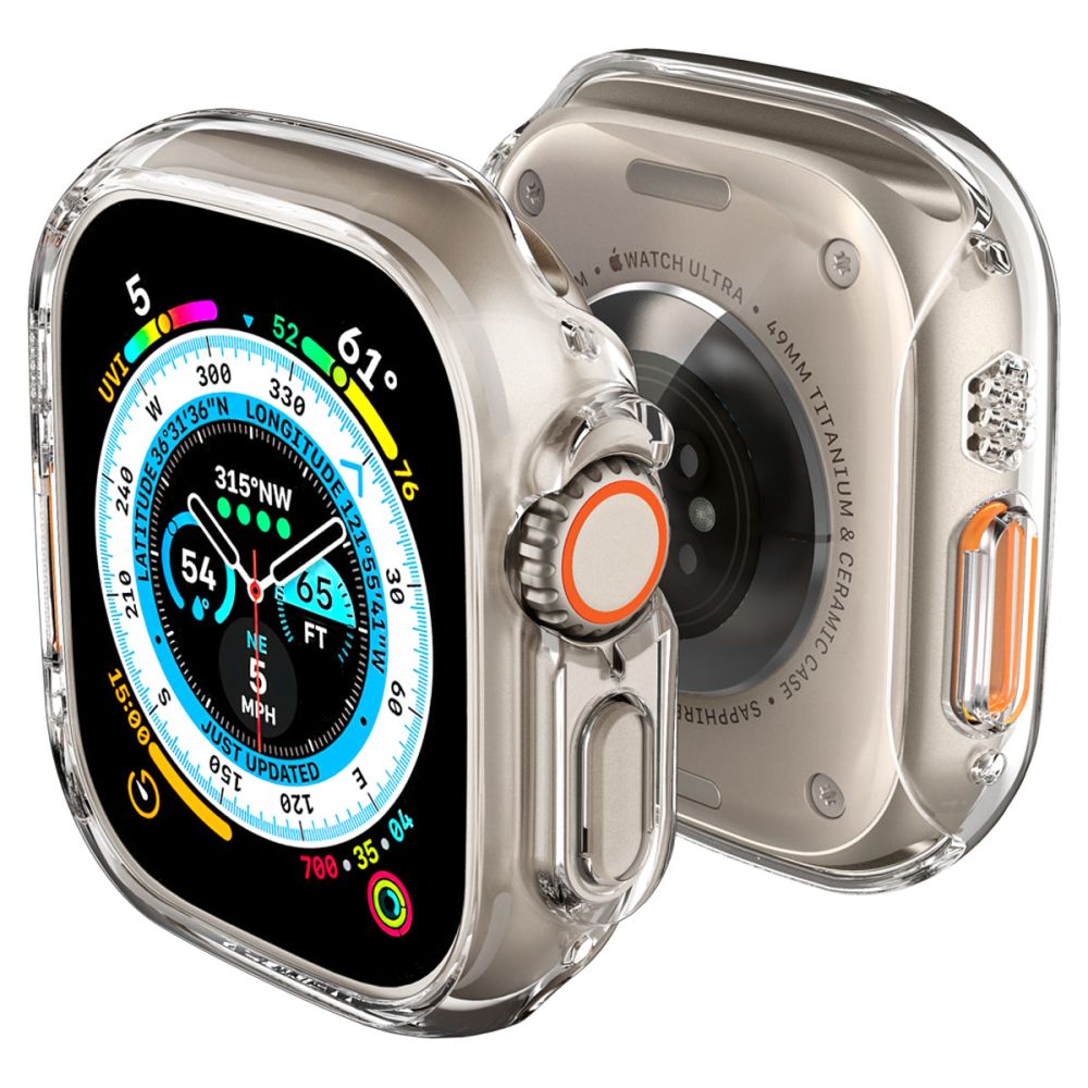 Spigen Θήκη Apple Watch Ultra (1/2/3) - 49mm Thin Fit - Διάφανη