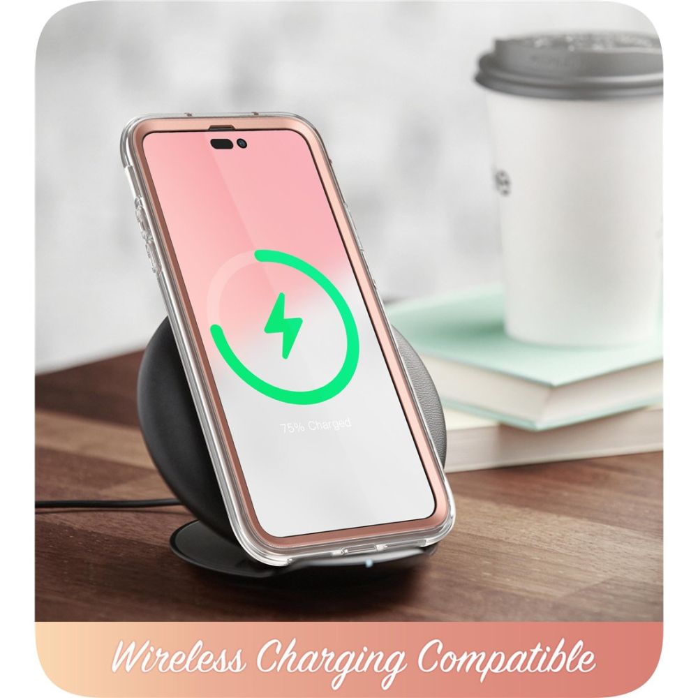i - Blason iPhone 14 Pro Cosmo Σκληρή Θήκη με Πλαίσιο Σιλικόνης και Προστασία Οθόνης - Marble