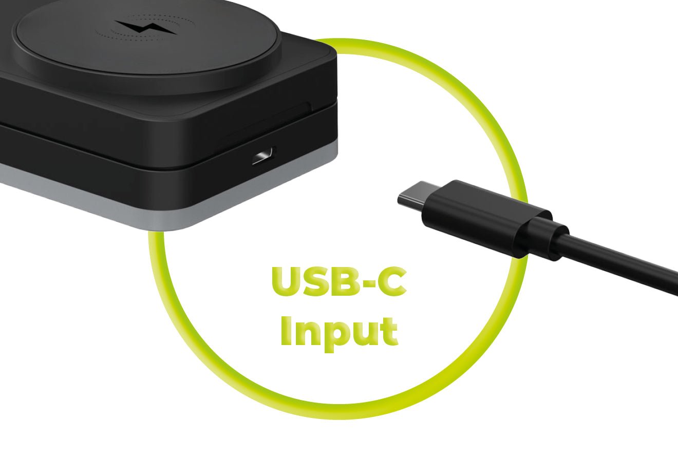 Mobile Origin - 3in1 Αναδιπλούμενος Ασύρματος MagSafe Φορτιστής - PW28 - Black