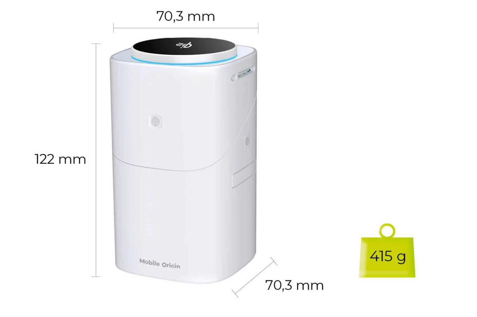 Mobile Origin - 3in1 Ασύρματος Μαγνητικός Φορτιστής MagSafe Qi2 - PW11 - White