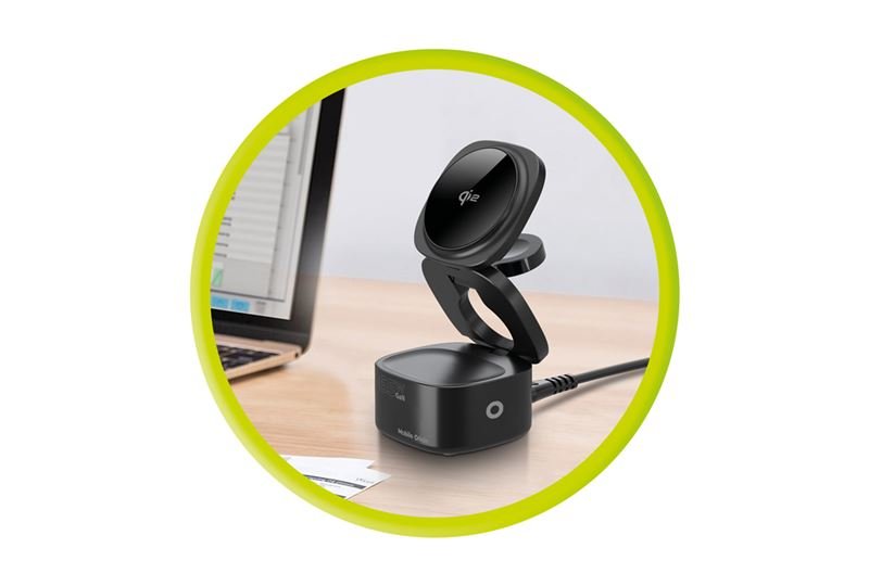 Mobile Origin - 5in1 Αναδιπλούμενος Ασύρματος MagSafe Qi2 Φορτιστής 65W - PW1 - Black