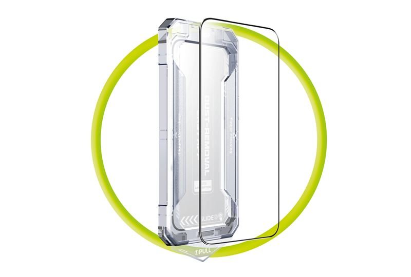 Mobile Origin iPhone 17 - 9H Full Screen Αντιχαρακτικό Γυαλί Οθόνης με Πλαίσιο Τοποθέτησης - Screen Guard - Black