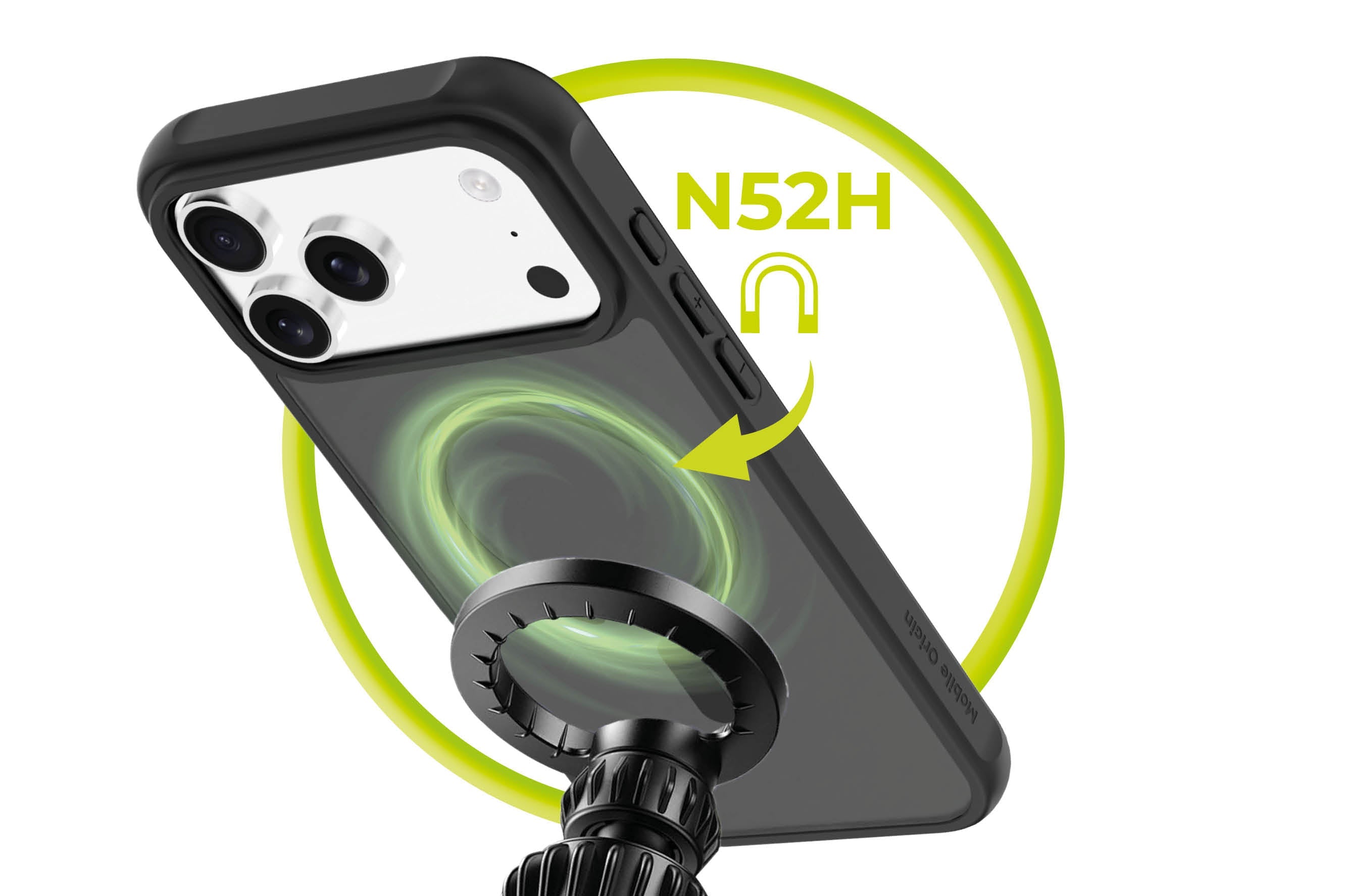 Mobile Origin iPhone 17 Pro Max - Σκληρή Θήκη με Πλαίσιο Σιλικόνης - Hybrid MagSafe - Matte Black