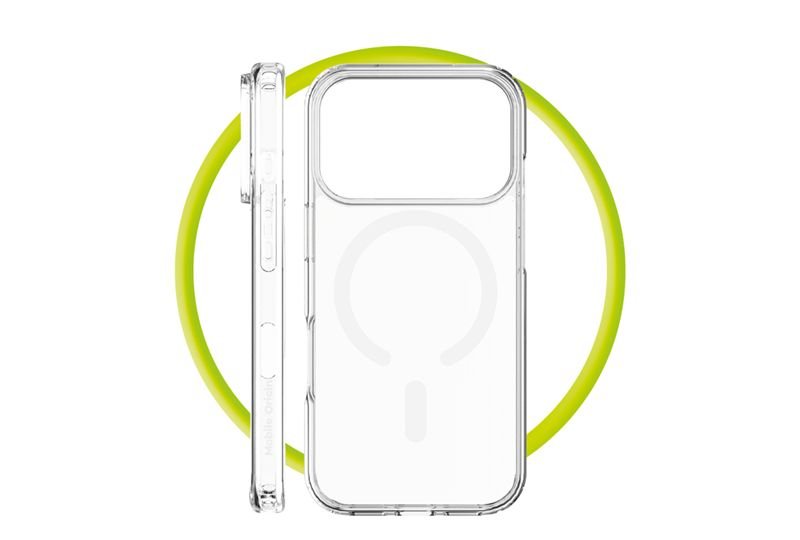 Mobile Origin iPhone 17 Pro - Σκληρή Θήκη με Πλαίσιο Σιλικόνης - Hybrid MagSafe - Διάφανη / White