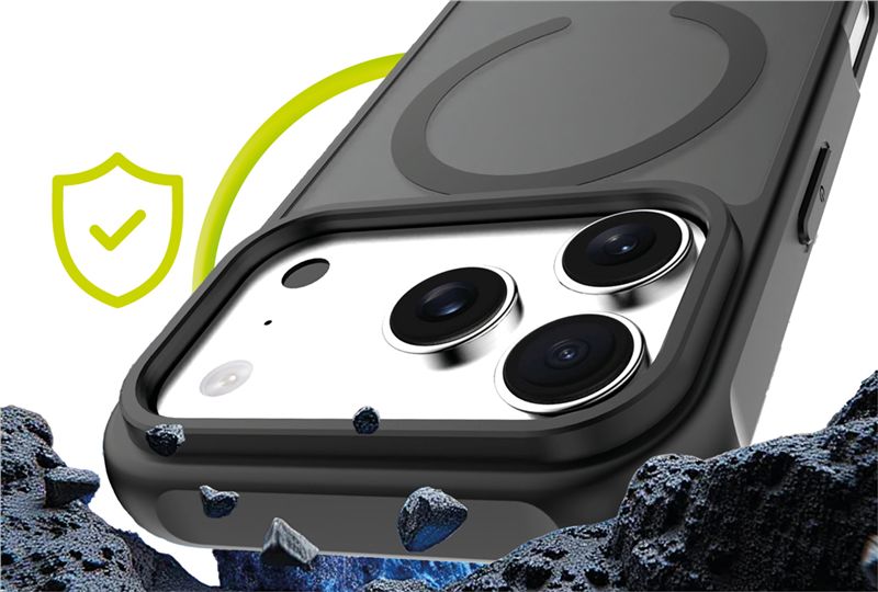 Mobile Origin iPhone 17 Pro - Σκληρή Θήκη με Πλαίσιο Σιλικόνης - Hybrid MagSafe - Matte Black