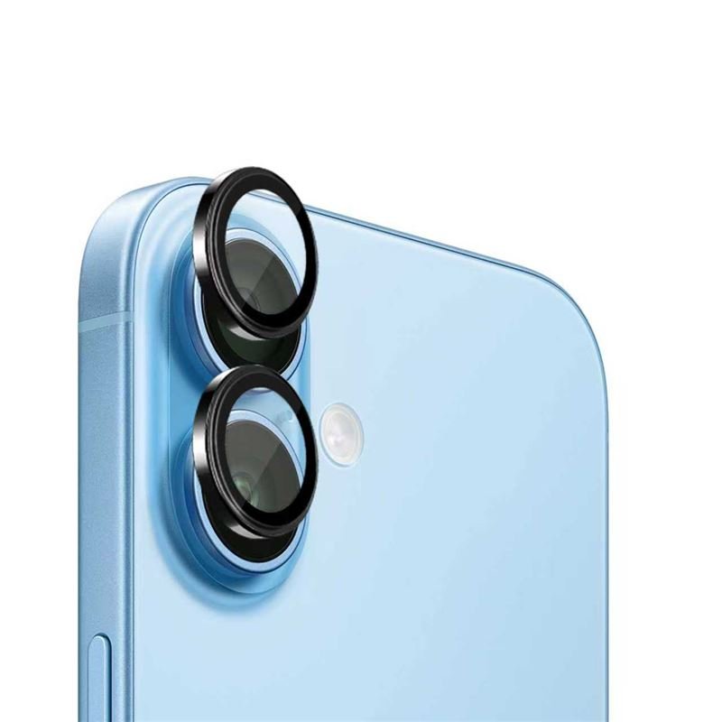 Mobile Origin iPhone 17 - Προστασία Κάμερας - Αντιχαρακτικό Γυαλί - Easy Lens Guards - Black