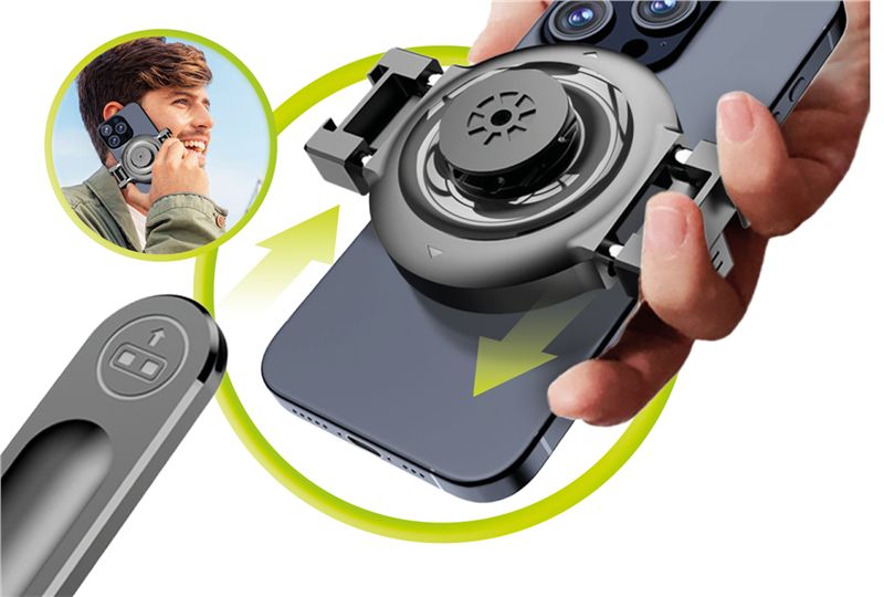 Mobile Origin - Ασύρματο MagSafe Selfie Stick με Τρίποδο και Bluetooth Τηλεχειριστήριο - S1 - Black