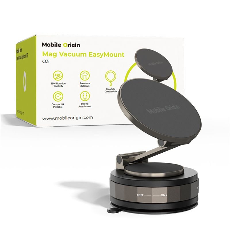 Mobile Origin MagSafe Μαγνητική Βάση Στήριξης Κινητού - Vacuum EasyMount O3 - Space Grey