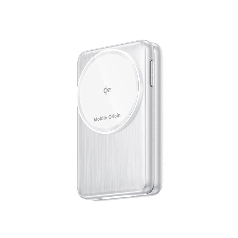Mobile Origin PW8 - 3in1 Αναδιπλούμενος Ασύρματος MagSafe Qi2 Φορτιστής 15W - Silver
