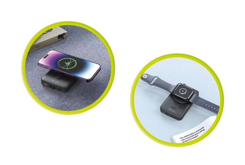 Mobile Origin - Μαγνητικό Ασύρματο MagSafe Power Bank Κινητού 10.000mAh - PB9 - Black