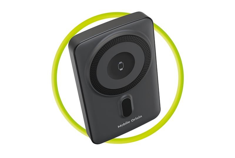 Mobile Origin - Μαγνητικό Ασύρματο MagSafe Power Bank Κινητού 10.000mAh - PB9 - Black