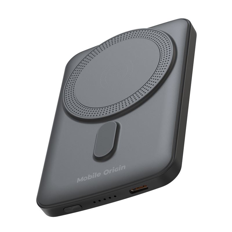 Mobile Origin - Μαγνητικό Ασύρματο MagSafe Power Bank Κινητού 5.000mAh - PB10 - Black