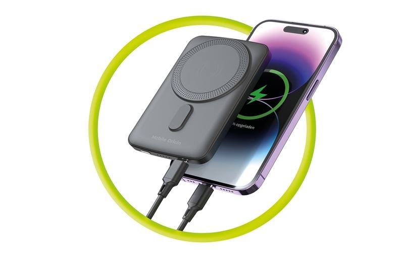 Mobile Origin - Μαγνητικό Ασύρματο MagSafe Power Bank Κινητού 5.000mAh - PB10 - Black