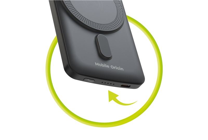 Mobile Origin - Μαγνητικό Ασύρματο MagSafe Power Bank Κινητού 5.000mAh - PB10 - Black