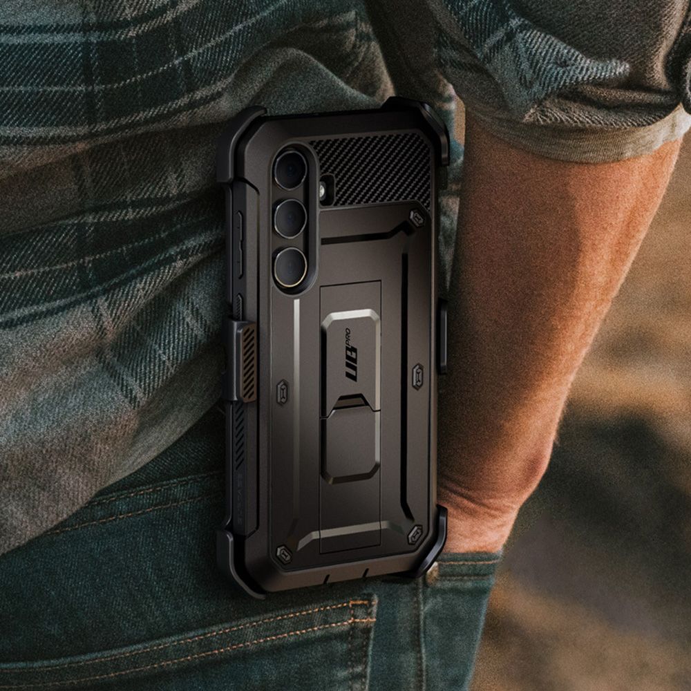 Supcase Samsung Galaxy S24 Unicorn Beetle Pro 2 Σκληρή Θήκη με Προστασία Οθόνης και Stand - Black