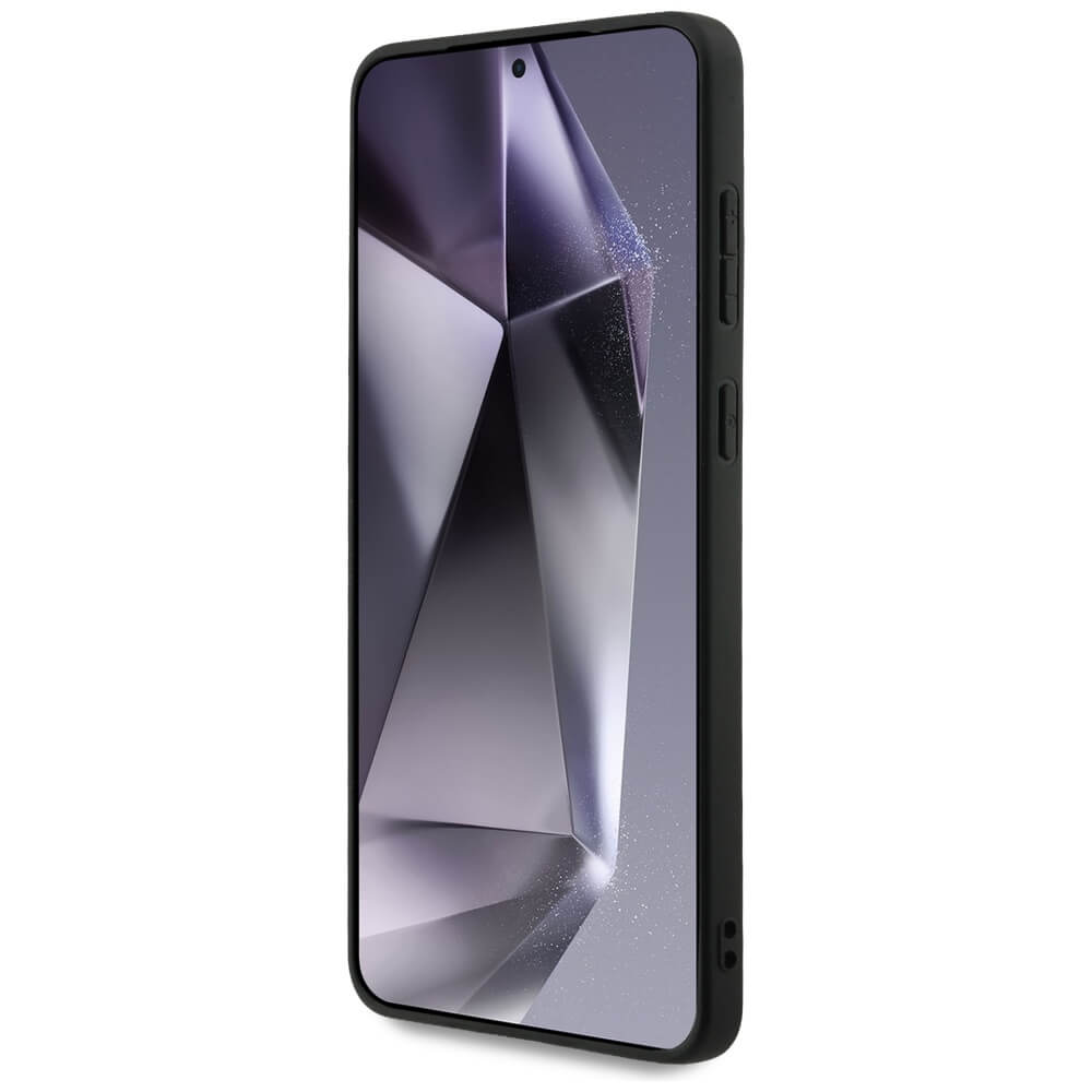 Guess Samsung Galaxy S25 Edge - Big 4G Logo Classic Logo - Σκληρή Θήκη με Επένδυση από Οικολογικό Δέρμα - Black - GUHCS25E4GMGGR