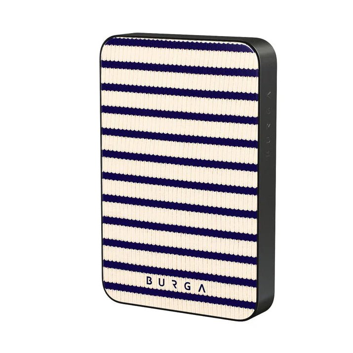 Burga Μαγνητικό Ασύρματο MagSafe PowerBank 5000mAh με Καλώδιο Type - C to Type - C - Gunmetal - Old Money