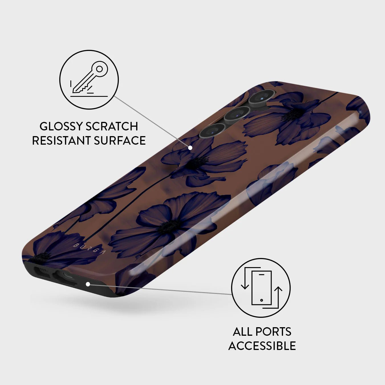 Burga Samsung Galaxy S23 FE Fashion Tough Σκληρή Θήκη - Velvet Night