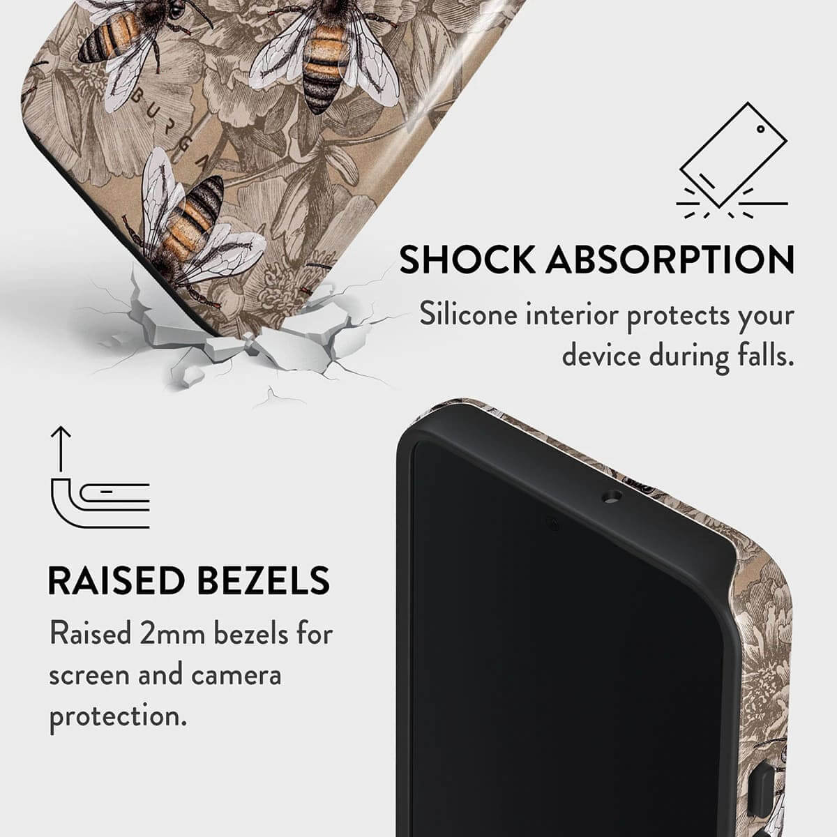 Burga Samsung Galaxy S22 Plus Fashion Tough Σκληρή Θήκη - Honey Bee