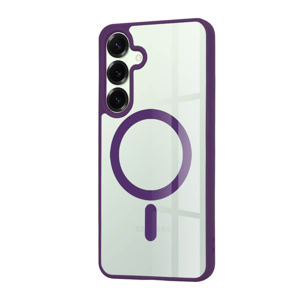Techsuit Samsung Galaxy S25 Plus - MagSafe Pro - Σκληρή Θήκη με Πλαίσιο Σιλικόνης - Purple