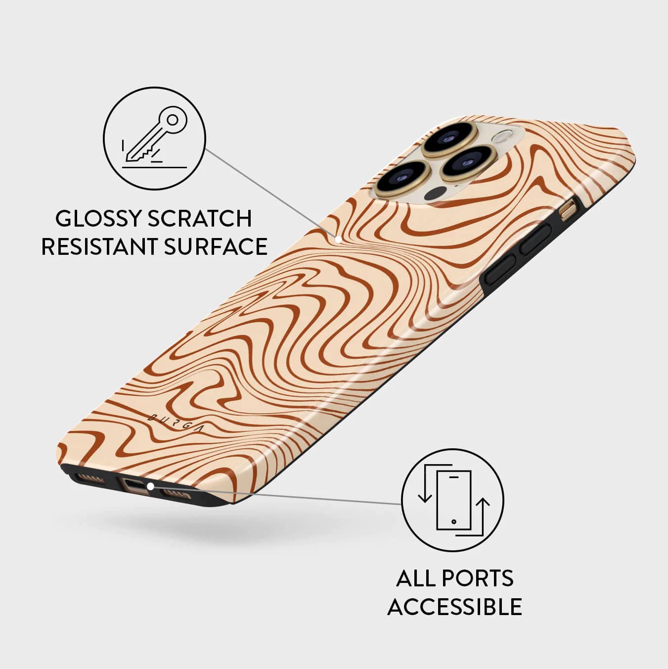 Burga iPhone 14 Pro Fashion Tough Σκληρή Θήκη - Déjà Vu