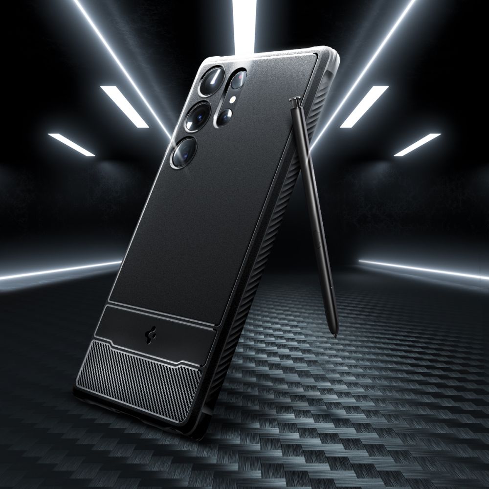 Spigen Samsung Galaxy S23 Ultra Θήκη TPU Rugged Armor - Black Matte