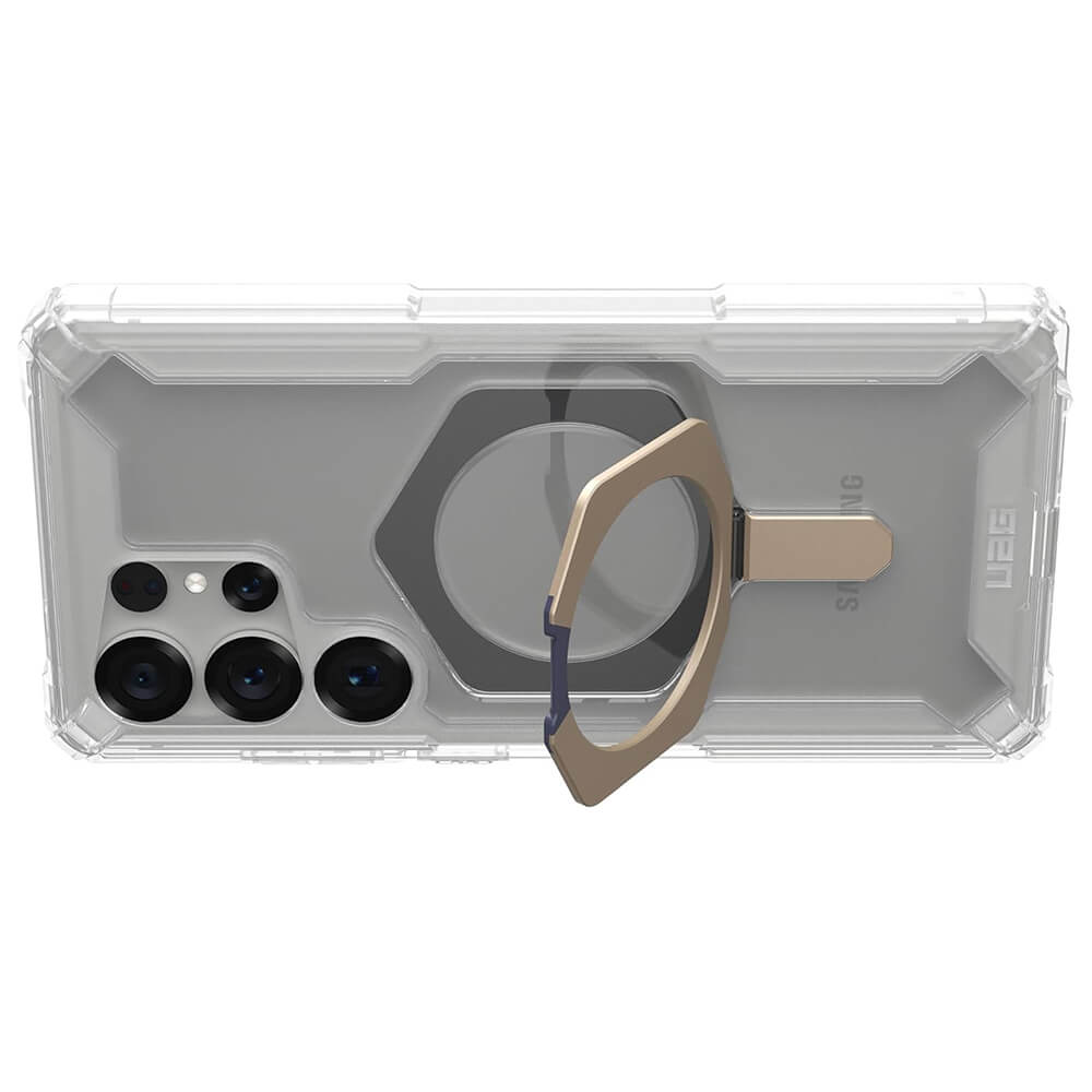 UAG Samsung Galaxy S25 Ultra Plasma XTE MagSafe Σκληρή Θήκη με Stand - Titanium / Διάφανη