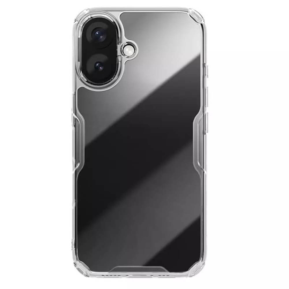 Nillkin iPhone 16 Plus Nature Pro - Σκληρή Θήκη με Πλαίσιο Σιλικόνης - Διάφανη