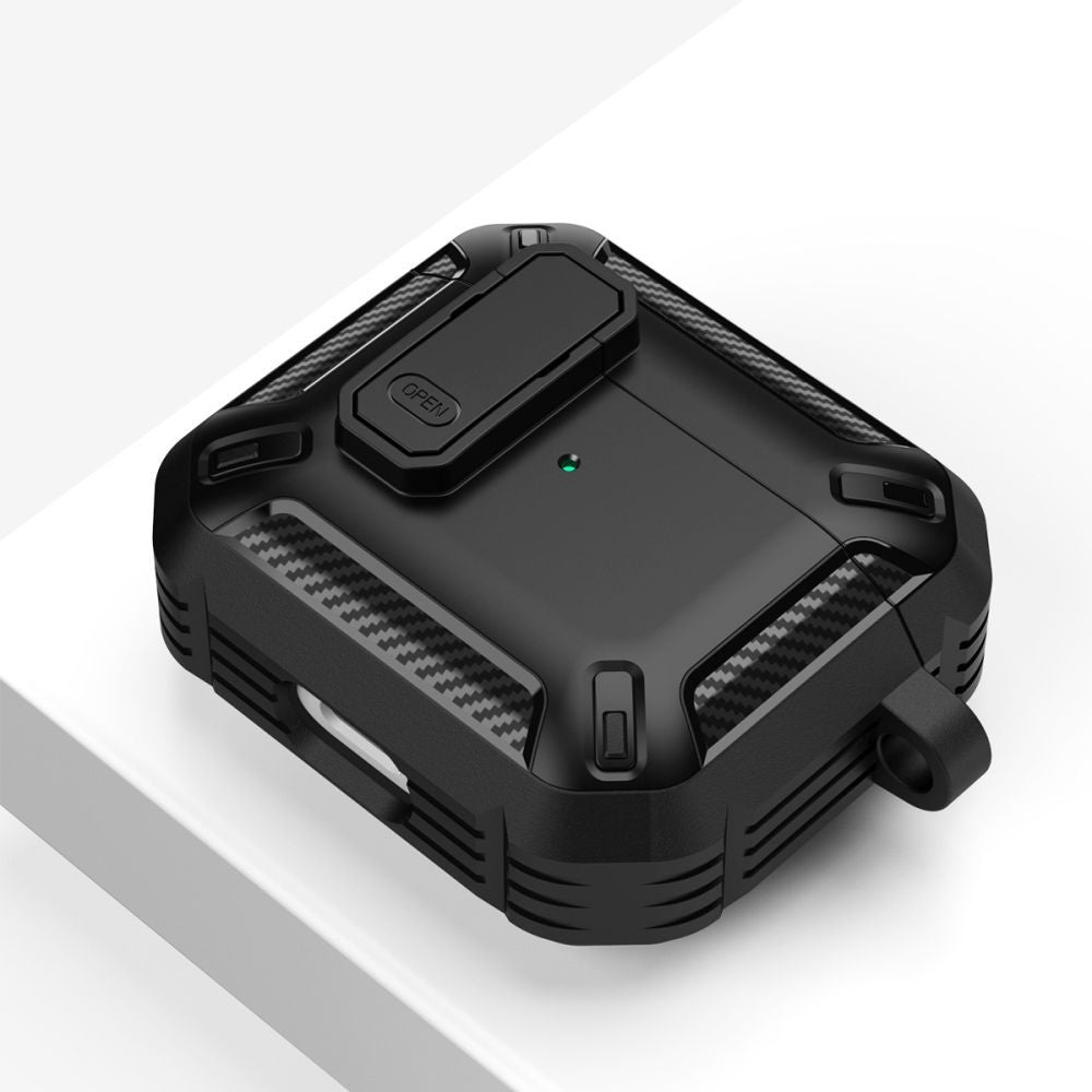 Tech - Protect AirPods Pro 1 / 2 Θήκη Σιλικόνης - X - Carbo - Black