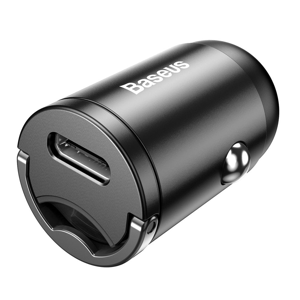 Baseus Tiny Star Mini Car Charger - Φορτιστής Αυτοκινήτου 30W με 1 Θύρα Type - C - Grey - VCHX - B0G