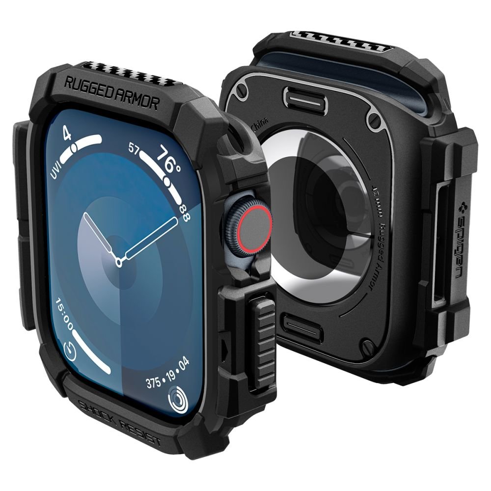 Spigen Θήκη Apple Watch 10/11 - 42mm Rugged Armor - Matte Black