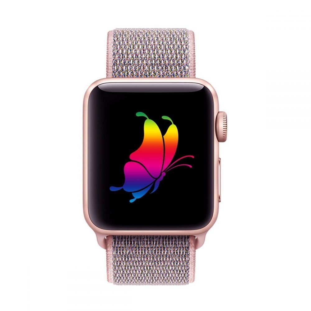 Tech - Protect Λουράκι Apple Watch 8/9/10/11 - SE (1/2/3) - 40/41/42mm Nylon - Pink Sand