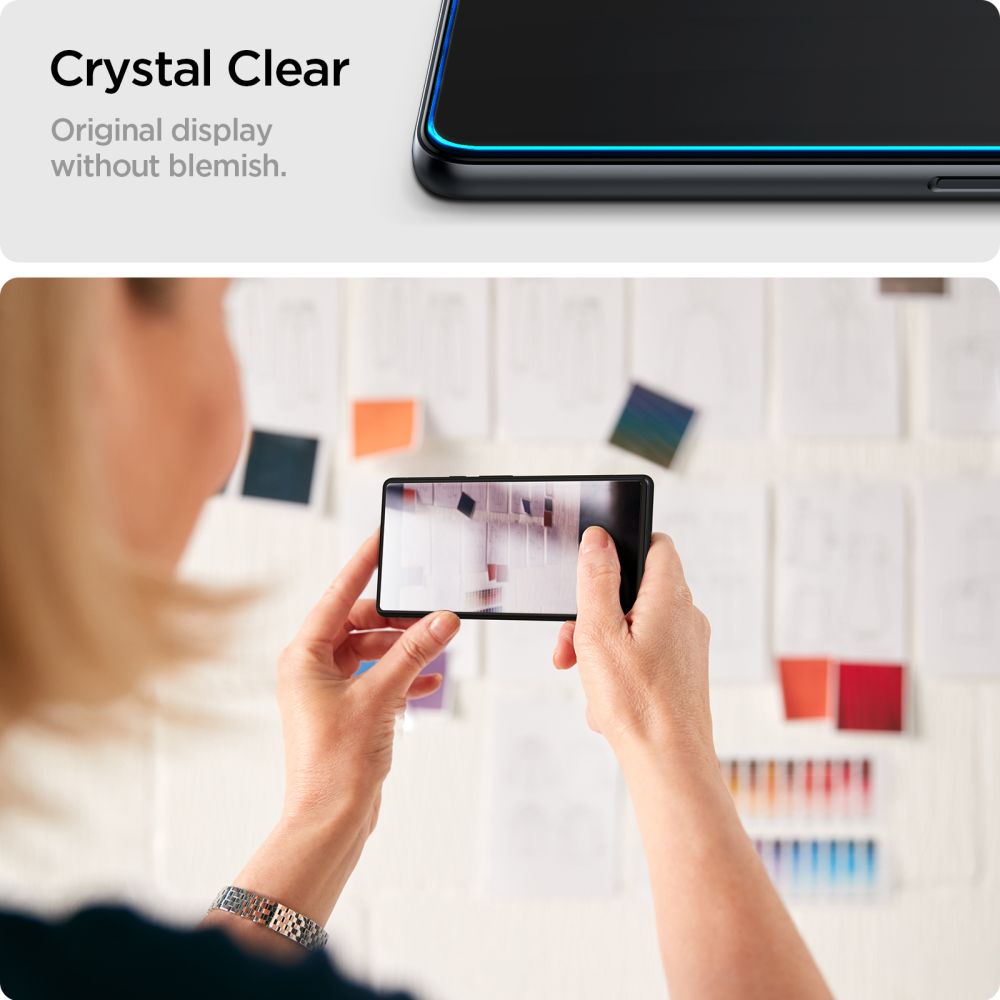 Spigen Samsung Galaxy A14 5G GLAS.tR Slim 0.2mm 2.5D Tempered Glass Αντιχαρακτικό Γυαλί Οθόνης 9H - 2 Τεμάχια - Clear - AGL05971