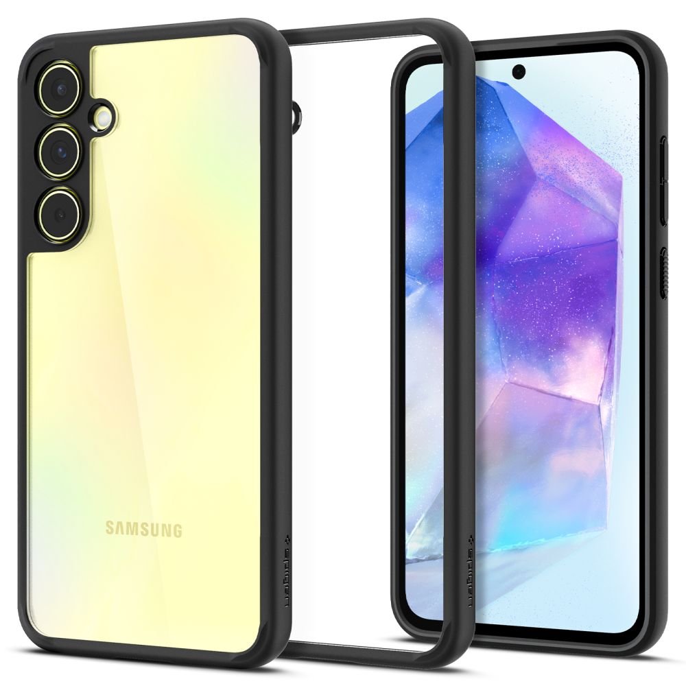 Spigen Samsung Galaxy A55 5G Σκληρή Θήκη με Πλαίσιο Σιλικόνης Ultra Hybrid - Matte Black