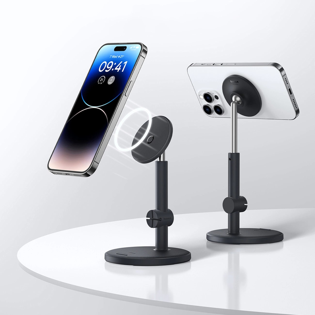 Baseus MagPro Telescopic Μαγνητική Βάση Στήριξης Κινητού - Black