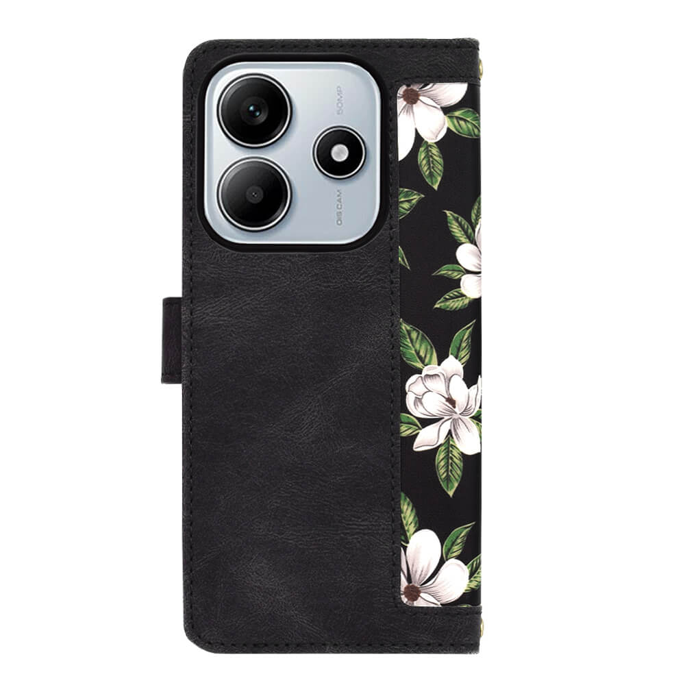 Techsuit Xiaomi Redmi Note 14 5G - FlipCraft - Θήκη Πορτοφόλι από Δερματίνη - Flowers of the Dawn