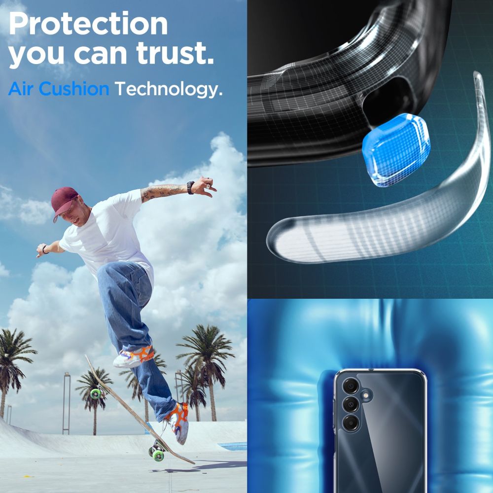 Spigen Samsung Galaxy A16 4G / A16 5G Ultra Hybrid Σκληρή Θήκη με Πλαίσιο Σιλικόνης - Crystal Clear