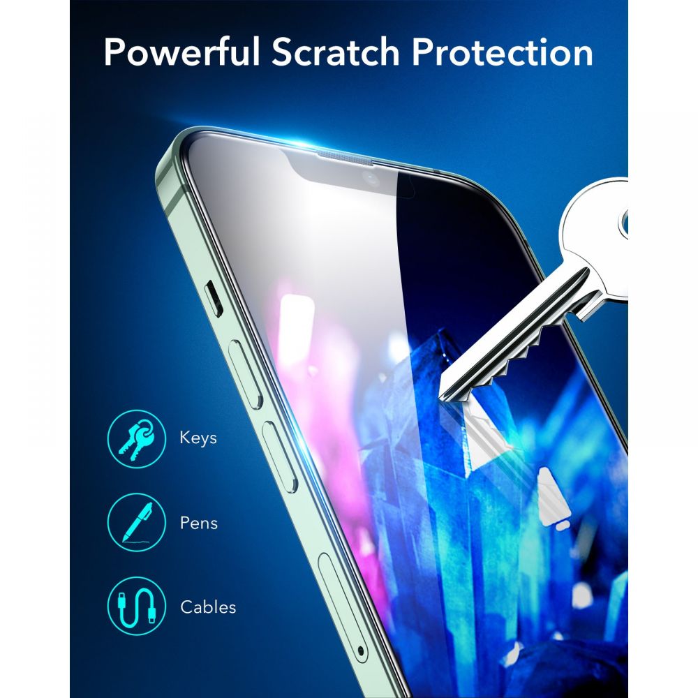 ESR iPhone 13 Pro Max / iPhone 14 Plus Armorite 2.5D Full Screen Tempered Glass Αντιχαρακτικό Γυαλί Οθόνης - 2 Τεμάχια - Black