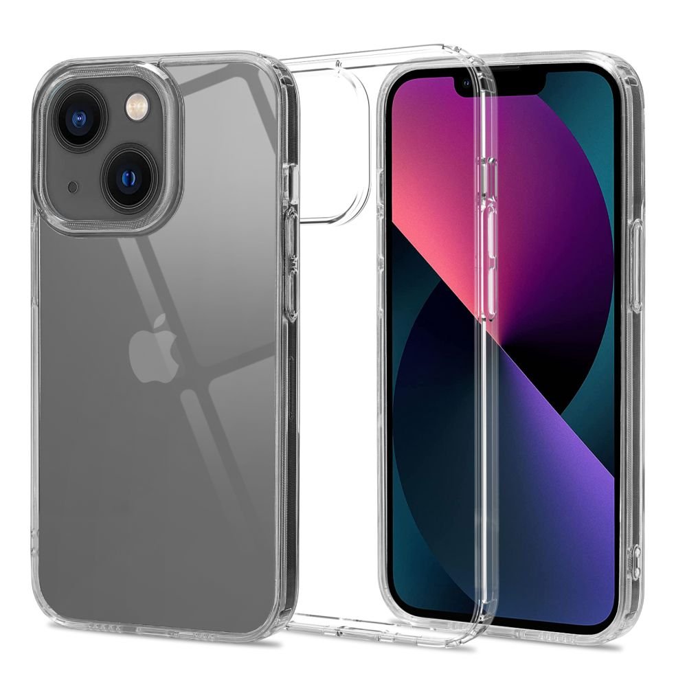 Tech - Protect iPhone 13 Flexair Hybrid Σκληρή Θήκη με Πλαίσιο Σιλικόνης - Διάφανη