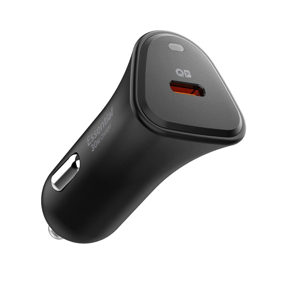 Spigen Essential EV301 Φορτιστής Αυτοκινήτου Γρήγορης Φόρτισης 30W με 1 Θύρα USB - C - Black