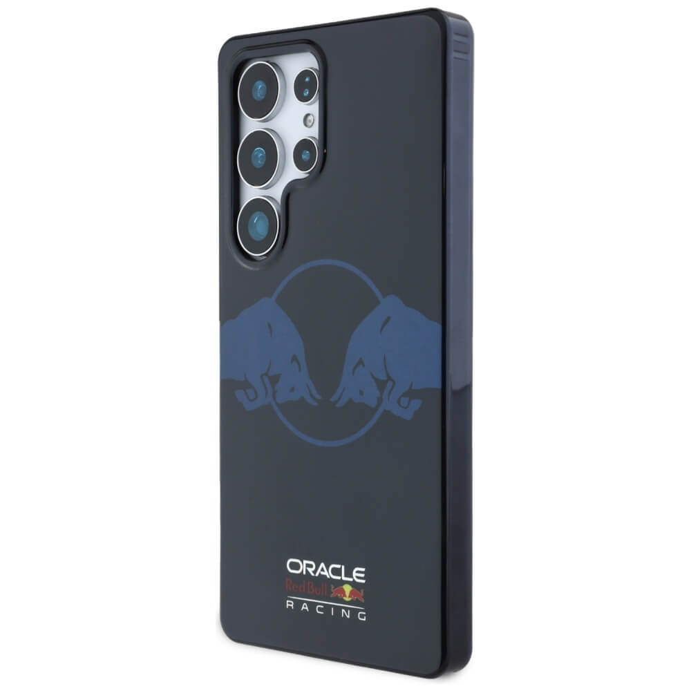 Red Bull Samsung Galaxy S25 Ultra - Two Bulls Logo - MagSafe Σκληρή Θήκη με Πλαίσιο Σιλικόνης - Navy - RBHMS25L24HIDBV